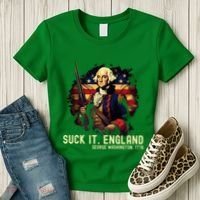 Suck It England George Washington 1776 Women's T-Shirt thumb 3