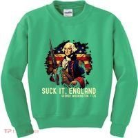 Suck It England George Washington 1776 Kids Sweatshirt thumb 0
