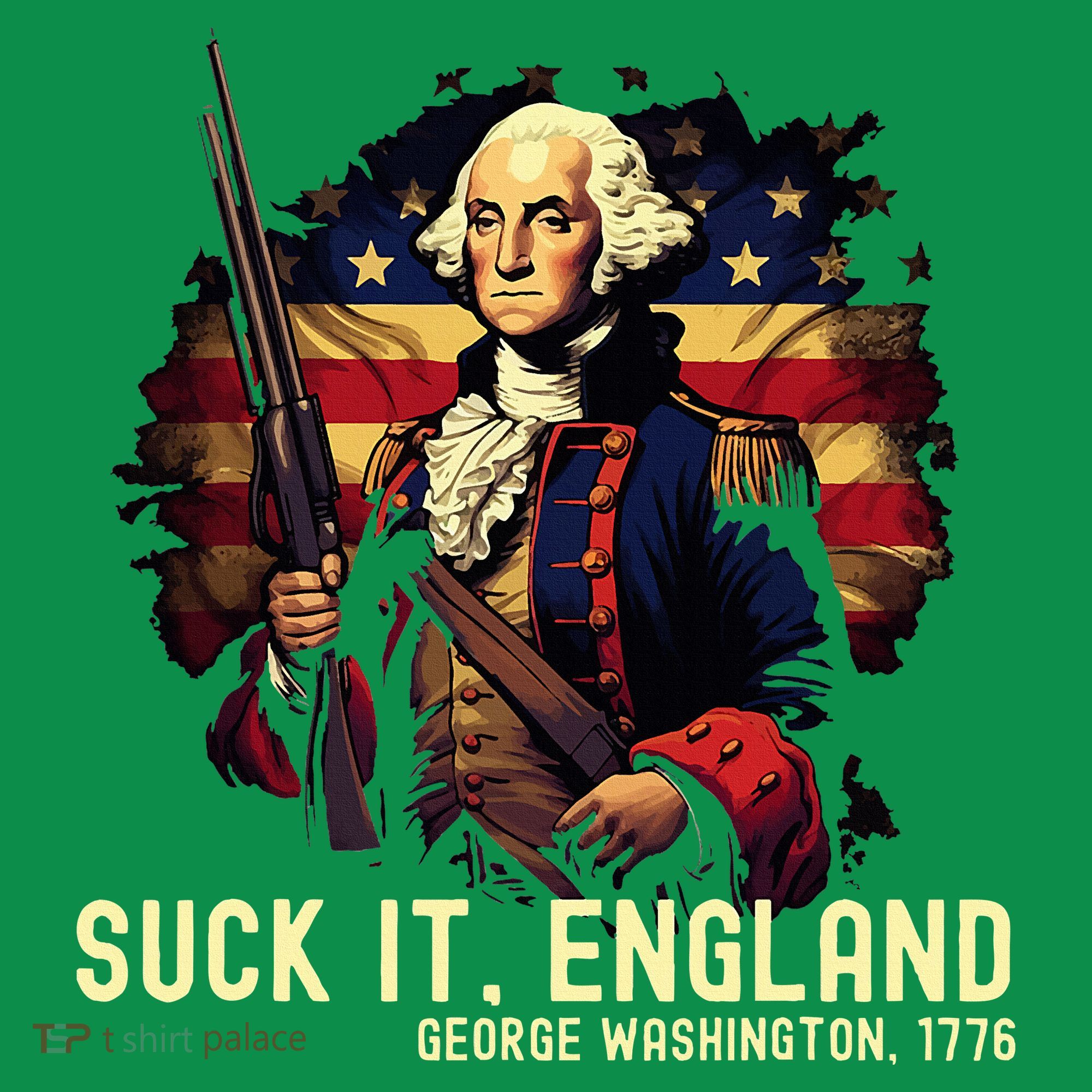 Suck It England George Washington 1776 Kids Sweatshirt