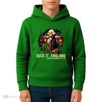 Suck It England George Washington 1776 Kids Hoodie thumb 4