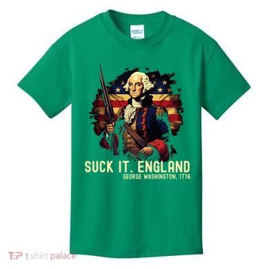 Suck It England George Washington 1776 Kids T-Shirt