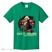 Suck It England George Washington 1776 Kids T-Shirt thumb 0