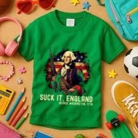 Suck It England George Washington 1776 Kids T-Shirt thumb 3