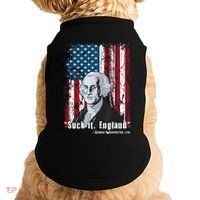 Suck It England Funny 4th Of July George Washington 1776 Doggie Tank thumb 0