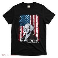 Suck It England Funny 4th Of July George Washington 1776 T-Shirt thumb 0