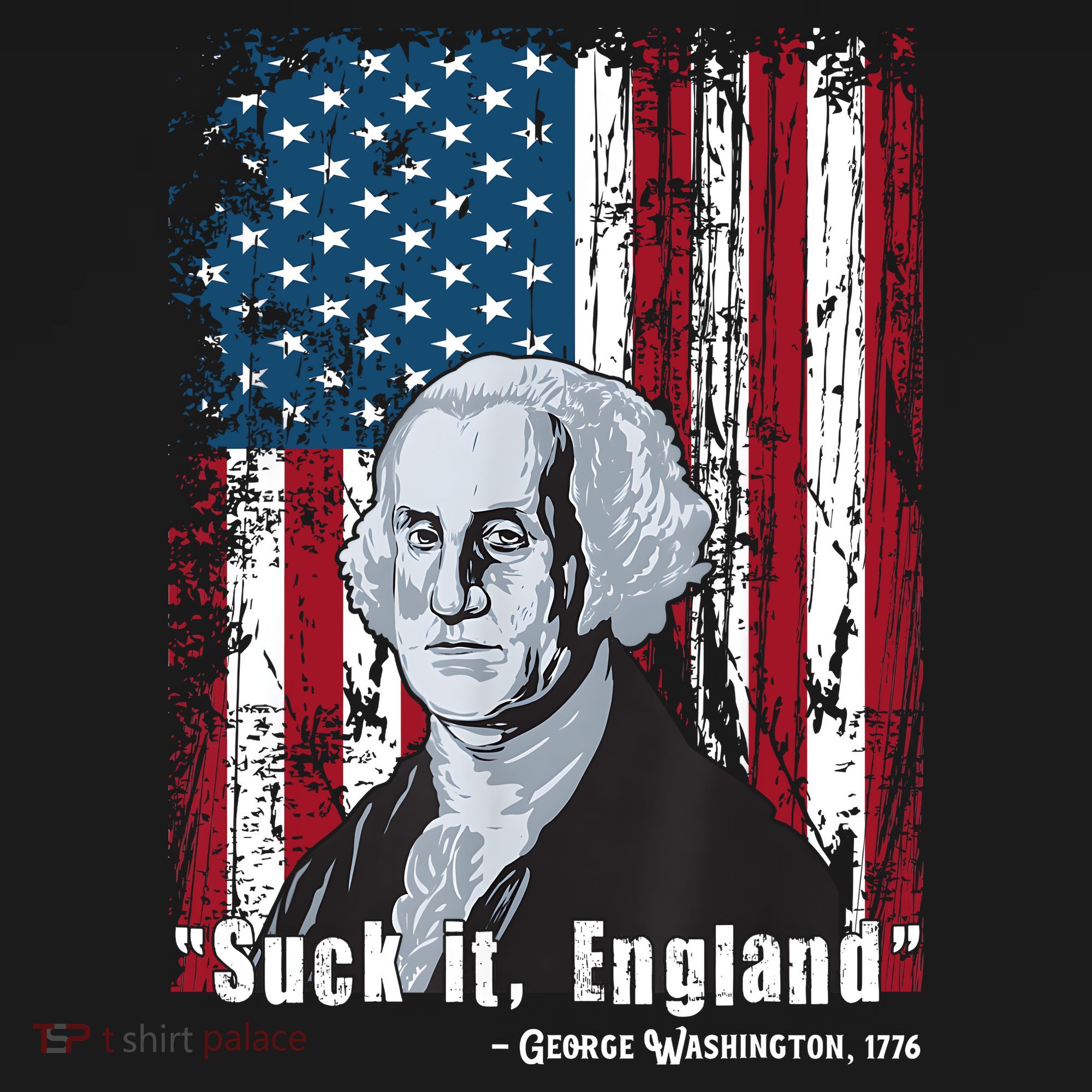 Suck It England Funny 4th Of July George Washington 1776 T-Shirt