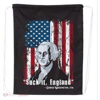 Suck It England Funny 4th Of July George Washington 1776 Drawstring Bag thumb 0