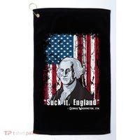 Suck It England Funny 4th Of July George Washington 1776 Golf Towel thumb 0