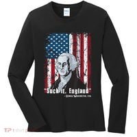 Suck It England Funny 4th Of July George Washington 1776 Women's Long Sleeve Shirt thumb 0