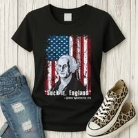 Suck It England Funny 4th Of July George Washington 1776 Women's T-Shirt thumb 3