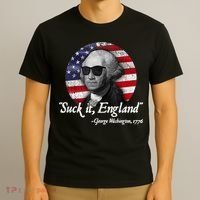 Suck It England Funny 4th Of July George Washington 1776 T-Shirt thumb 3