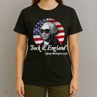 Suck It England Funny 4th Of July George Washington 1776 T-Shirt thumb 4
