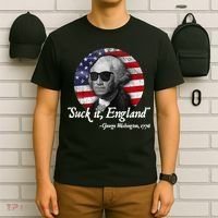 Suck It England Funny 4th Of July George Washington 1776 T-Shirt thumb 6