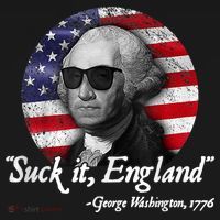 Suck It England Funny 4th Of July George Washington 1776 Mousepad thumb 1