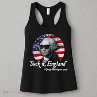 Suck It England Funny 4th Of July George Washington 1776 Women's Tank Top thumb 3