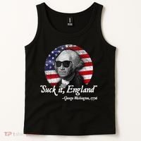 Suck It England Funny 4th Of July George Washington 1776 Tank Top thumb 2