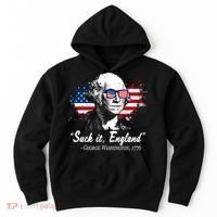Suck It England Funny 4th Of July George Washington 1776 Hoodie thumb 0