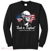 Suck It England Funny 4th Of July George Washington 1776 Sweatshirt thumb 0