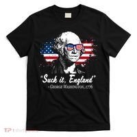 Suck It England Funny 4th Of July George Washington 1776 T-Shirt thumb 0