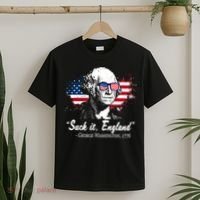Suck It England Funny 4th Of July George Washington 1776 T-Shirt thumb 2