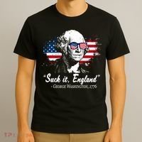 Suck It England Funny 4th Of July George Washington 1776 T-Shirt thumb 3