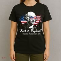Suck It England Funny 4th Of July George Washington 1776 T-Shirt thumb 4