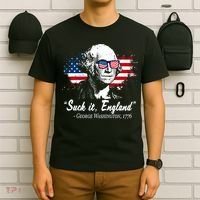 Suck It England Funny 4th Of July George Washington 1776 T-Shirt thumb 6