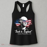 Suck It England Funny 4th Of July George Washington 1776 Women's Tank Top thumb 3
