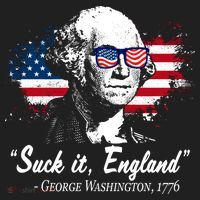 Suck It England Funny 4th Of July George Washington 1776 Hat thumb 2