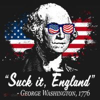 Suck It England Funny 4th Of July George Washington 1776 Toddler T-Shirt thumb 4