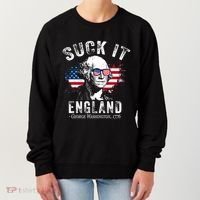 Suck It England Funny 4th Of July George Washington 1776 Women's Sweatshirt thumb 0