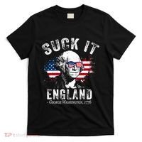Suck It England Funny 4th Of July George Washington 1776 T-Shirt thumb 0