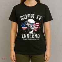 Suck It England Funny 4th Of July George Washington 1776 T-Shirt thumb 4