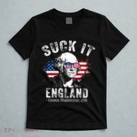 Suck It England Funny 4th Of July George Washington 1776 T-Shirt thumb 5
