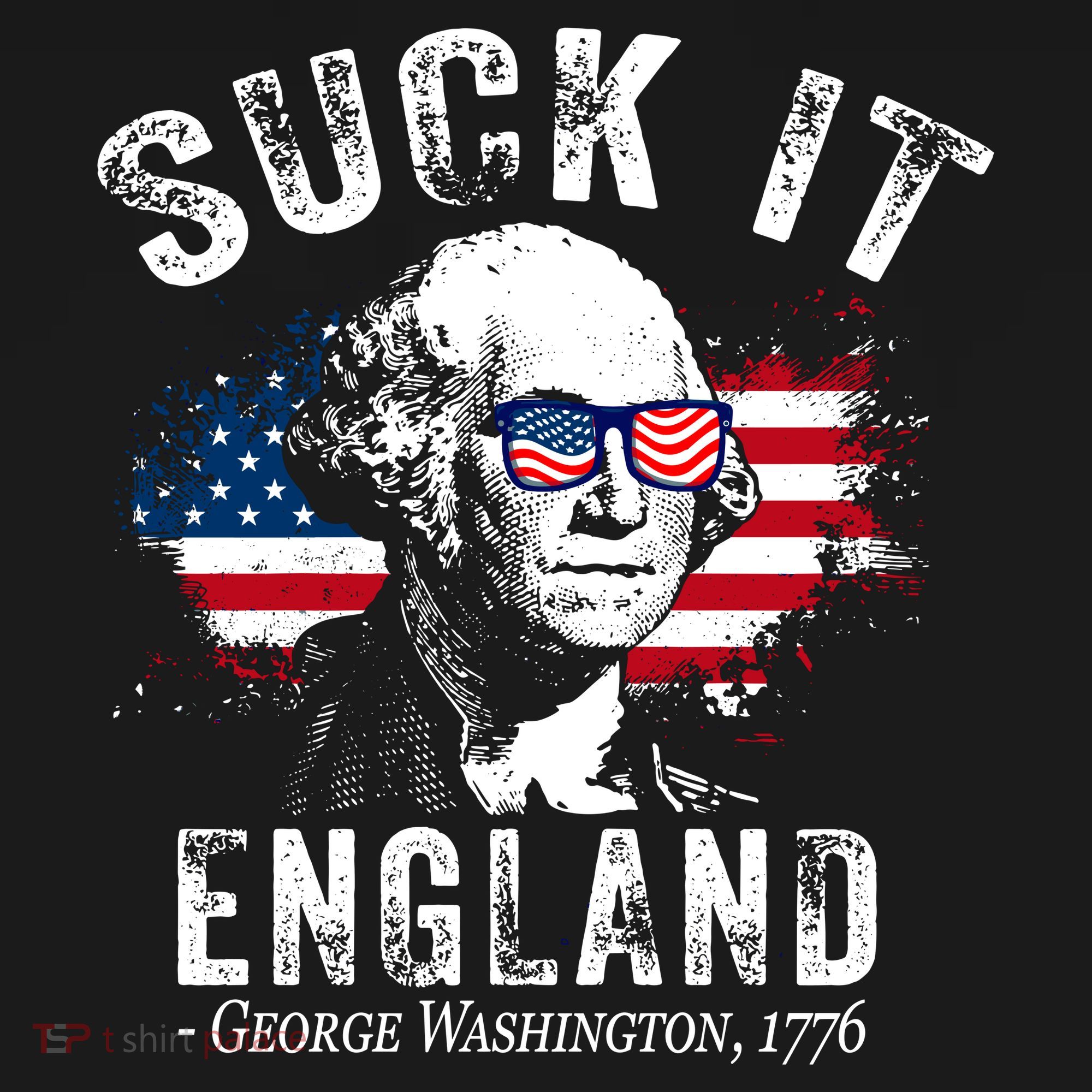 Suck It England Funny 4th Of July George Washington 1776 Mousepad
