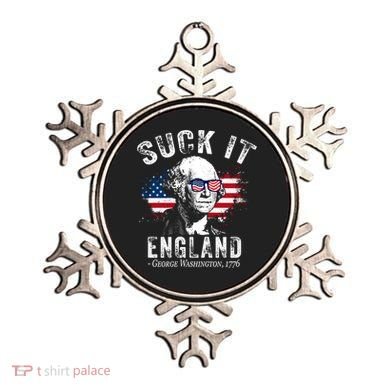 Suck It England Funny 4th Of July George Washington 1776 Ornament