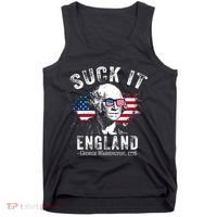 Suck It England Funny 4th Of July George Washington 1776 Tank Top thumb 0