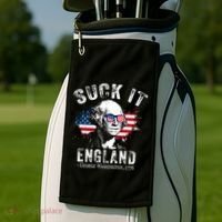 Suck It England Funny 4th Of July George Washington 1776 Golf Towel thumb 2