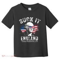 Suck It England Funny 4th Of July George Washington 1776 Toddler T-Shirt thumb 0