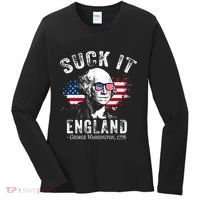Suck It England Funny 4th Of July George Washington 1776 Women's Long Sleeve Shirt thumb 0