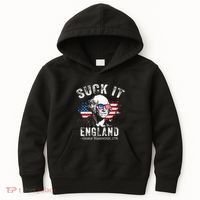 Suck It England Funny 4th Of July George Washington 1776 Kids Hoodie thumb 0
