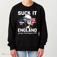 Suck It England Funny 4th Of July George Washington 1776 Women's Sweatshirt thumb 0