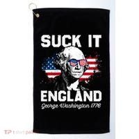 Suck It England Funny 4th Of July George Washington 1776 Golf Towel thumb 0