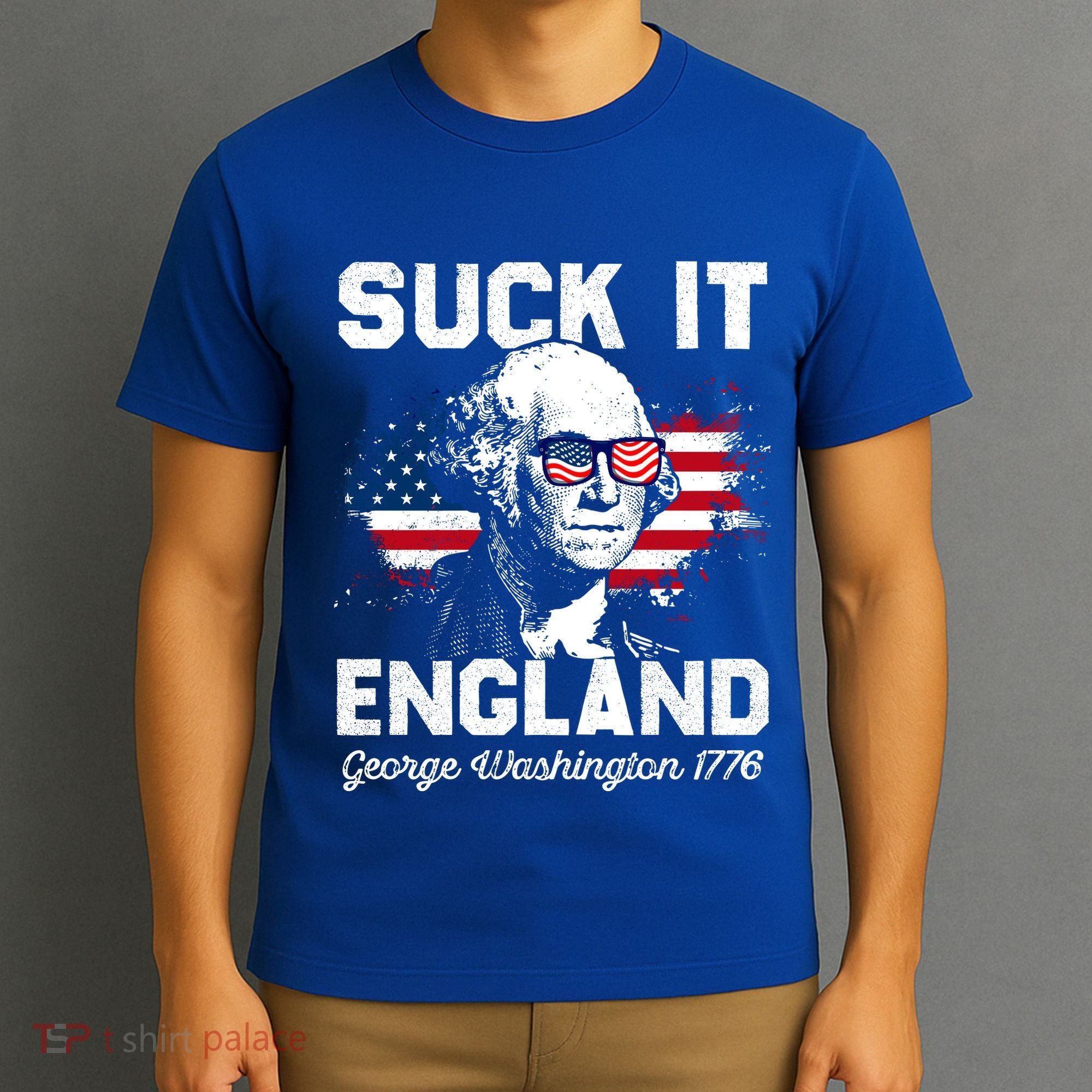 Suck It England Funny 4th Of July George Washington 1776 T-Shirt