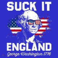 Suck It England Funny 4th Of July George Washington 1776 Polo thumb 2