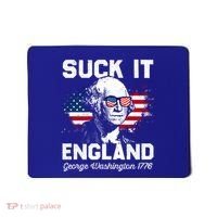 Suck It England Funny 4th Of July George Washington 1776 Mousepad thumb 0