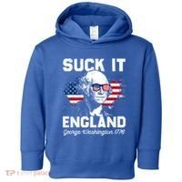 Suck It England Funny 4th Of July George Washington 1776 Toddler Hoodie thumb 0
