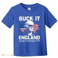 Suck It England Funny 4th Of July George Washington 1776 Toddler T-Shirt thumb 0