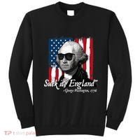 Suck It England Funny George Washington Usa Flag 4th Of July Sweatshirt thumb 0