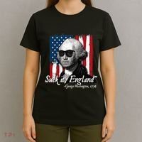 Suck It England Funny George Washington Usa Flag 4th Of July T-Shirt thumb 4